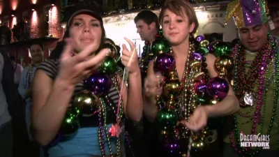 DreamGirls Members - Mardi Gras is in Full Swing with Girls Flashing everywhere