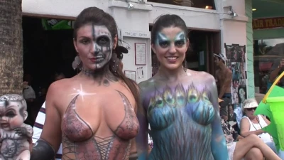 DreamGirls Members - Daytime Festival Body Painted Hotties