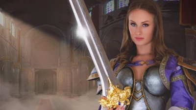 Cosplay VR Jaina Proudwhore (Daisy Stone) wants Cock in a Whorecraft Castle