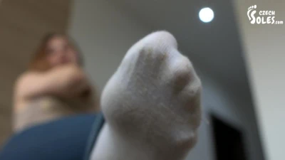 Very Smelly and Worn White Puma Socks (POV Foot Worship, Socks Worship, Stinky Socks, Foot Smelling)