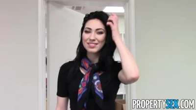 PropertySex - Beautiful Real Estate Agent Fucks in Office Space